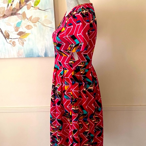 LuLaRoe “AMELIA” MIDI DRESS SIZE SMALL 🌟NWT🌟 - Picture 5 of 16